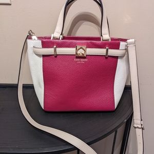 Kate Spade fuscia and cream purse NWOT
